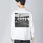 yyyのAmericaのガソリンスタンド Big Long Sleeve T-Shirt