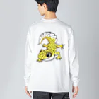 もむのふの爬虫類グッズやさんのレオパちゃんバックプリント Big Long Sleeve T-Shirt