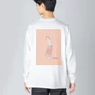 THREE TEA GO｜三茶散歩の三茶ガール＃6 Big Long Sleeve T-Shirt