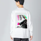 ねこのLAPHCONESSのラガヴーリンのあくび Big Long Sleeve T-Shirt