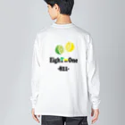 ストリートファッションはEighTwOne-821-(えいとぅーわん はちにーいち)のレモンライム ビッグシルエットロングスリーブTシャツ