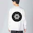 色々雑貨屋さんの榊原源氏車紋 Big Long Sleeve T-Shirt