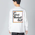 good weather dayのgoodweatherday_ロゴビッグロンT ビッグシルエットロングスリーブTシャツ