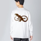 Dragon's Gateグッズのニホンカナヘビバックプリントト Big Long Sleeve T-Shirt