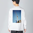 Adrenaline  Paradiseの2020Barcelona giraffe ビッグシルエットロングスリーブTシャツ