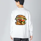 PuRiHaのハンバーガー３ Big Long Sleeve T-Shirt