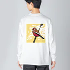 工房ＨＡＮＺＯＵの野鳥シリーズ　ベニマシコ Big Long Sleeve T-Shirt