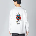 RaccoonDogTattooのロゴ入りふらいんぐぺんぎん Big Long Sleeve T-Shirt