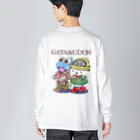 有明ガタァ商会のGATA&UDON ビッグシルエットロングスリーブTシャツ