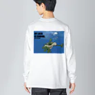 MY LUCK IS COMING.のDEEP  DEEP DEEP.ラックくん Big Long Sleeve T-Shirt