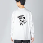 LUCHAの(バックプリント)JUMPING KNEE#2 Big Long Sleeve T-Shirt