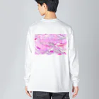 asamazume is goodのワーム(pink） Big Long Sleeve T-Shirt