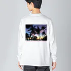 boracayjapan goods storeのボラカイビーチ Big Long Sleeve T-Shirt