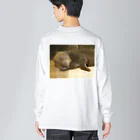 熊のお店の眠り子熊 Big Long Sleeve T-Shirt