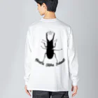 Beejouxのギラファノコギリクワガタしか勝たん！！(ブラックデザイン) Big Long Sleeve T-Shirt