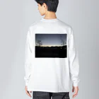 2929gawDesignShop358のEarly winter sunrise ビッグシルエットロングスリーブTシャツ