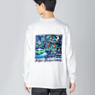 夢現堂 mugen-douの🛸ネオフュ〜チャ〜 Big Long Sleeve T-Shirt