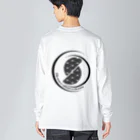 RyuTakatoraのThe moon is reflected in the waves Big Long Sleeve T-Shirt