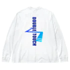 ドリブルTシャツのD-StudioのドリブルTシャツ：ダブルタッチ改 ビッグシルエットロングスリーブTシャツ