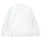一色に統一できなくて白の睡蓮のようなチューリップ ビッグシルエットロングスリーブTシャツ