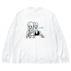 ITAZURAのITAZURA ブルーライン Big Long Sleeve T-Shirt