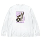 nekousagi*∩..∩のトラミ兄ちゃん自画像？ピンク【nekousagi*∩..∩ロゴ入り】 Big Long Sleeve T-Shirt