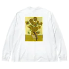 HermannStrasseのゴッホとニシアフリカトカゲモドキ：バックプリント Big Long Sleeve T-Shirt