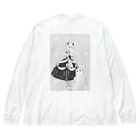 けだまみれのくまのオバケちゃん Big Long Sleeve T-Shirt