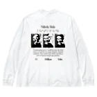 Parallel Imaginary Gift ShopのNikola Tesla (1856– 1943) ビッグシルエットロングスリーブTシャツ