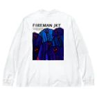 HI10×2KI design-ヒトトキデザイン-のFrench Work FIREMAN JKT Big Long Sleeve T-Shirt