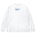 DIGITAL ONCHI 公式ストアのDIGITAL ONCHI BLUE（横） ビッグシルエットロングスリーブTシャツ