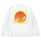 杜の魚の陽に跳ねる Big Long Sleeve T-Shirt