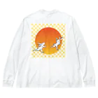 杜の魚の陽に跳ねる Big Long Sleeve T-Shirt