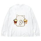 絵娯クリエイトのひのもとにゃんこ®️ 太鼓 / 雪ちゃん Big Long Sleeve T-Shirt