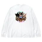 くぅTikTok猫部のTikTok猫部ビッグシルエットロンＴ Big Long Sleeve T-Shirt