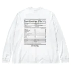 ValentíAの【nutrition facts series】 ビッグシルエットロングスリーブTシャツ