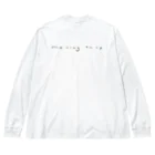 chiakingnetのmoving on up Tシャツ&グッズ ブラックプリント ビッグシルエットロングスリーブTシャツ