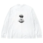 皮脂分泌の部屋(おもしろ/奇抜/個性的)のハスの花2 Big Long Sleeve T-Shirt