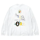 NORI OKAWAの崇められし犬の壁画 Big Long Sleeve T-Shirt