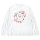 COCONUTchanのカタカムナ渦巻き第5首第6首お花デザイン Big Long Sleeve T-Shirt