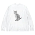 pen_da_panのねこねこ ビッグシルエットロングスリーブTシャツ