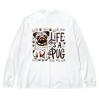 センターフィールドのパグライフ Big Long Sleeve T-Shirt