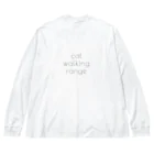 ZIKITO-raのCat Walking Range  Big Long Sleeve T-Shirt