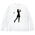 ぱんだまんのシャドーゴルフ（WOMEN) Big Long Sleeve T-Shirt