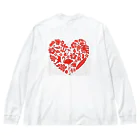 Angel  SmileのHawaiian Heart Big Long Sleeve T-Shirt