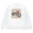 TILUのMotorcycle Big Long Sleeve T-Shirt