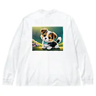 InkCraftsのかわいい子犬 Big Long Sleeve T-Shirt