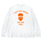 『NG （Niche・Gate）』ニッチゲート-- IN SUZURIのI GOT MY MIND SET ON YOU.(橙) ビッグシルエットロングスリーブTシャツ