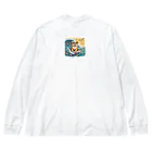 Mizのゆるハウスのサーフィンワンコ Big Long Sleeve T-Shirt