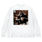 WildRiceのカフェゴリラ Big Long Sleeve T-Shirt